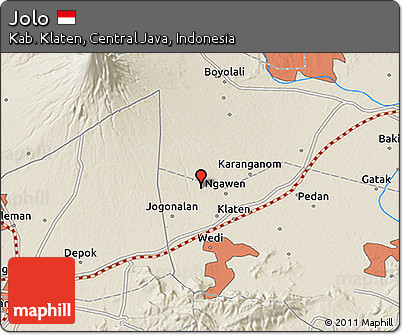 Shaded Relief 3D Map of Jolo