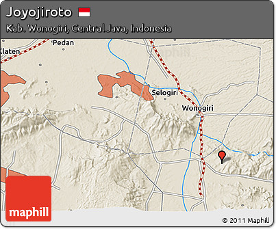 Shaded Relief 3D Map of Joyojiroto