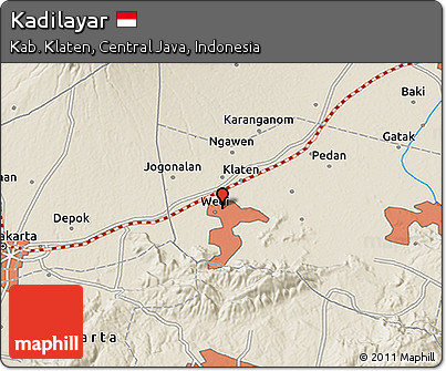 Shaded Relief 3D Map of Kadilayar