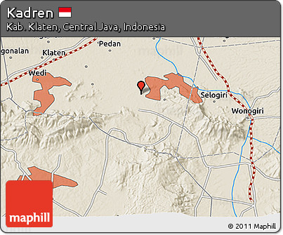 Shaded Relief 3D Map of Kadren