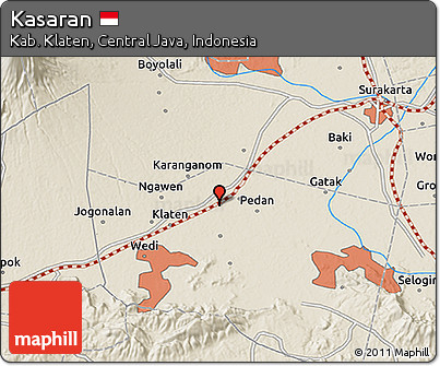 Shaded Relief 3D Map of Kasaran