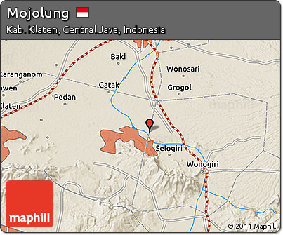 Shaded Relief 3D Map of Mojolung