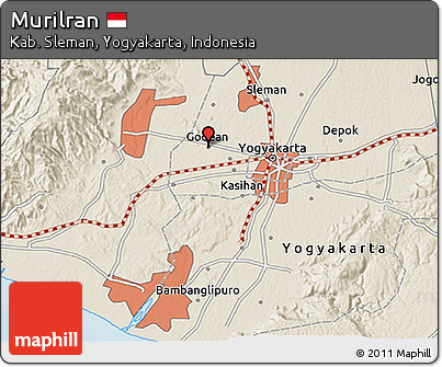 Shaded Relief 3D Map of Murilran