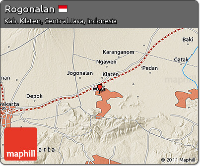 Shaded Relief 3D Map of Rogonalan