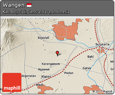 Shaded Relief 3D Map of Wangen