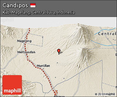 Shaded Relief 3D Map of Candipos