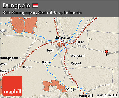 Shaded Relief 3D Map of Dungpolo