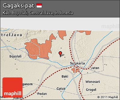 Shaded Relief 3D Map of Gagaksipat