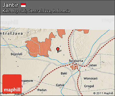 Shaded Relief 3D Map of Jantir
