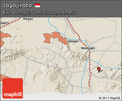 Shaded Relief 3D Map of Joyojiroto
