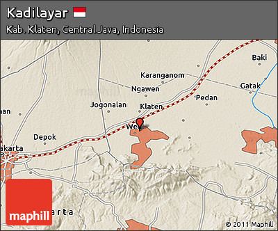 Shaded Relief 3D Map of Kadilayar