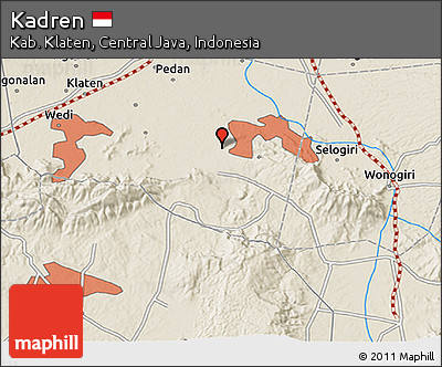 Shaded Relief 3D Map of Kadren