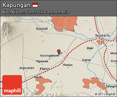 Shaded Relief 3D Map of Kapungan
