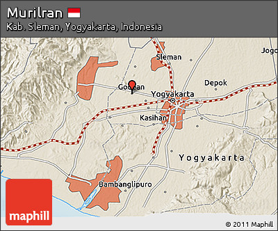 Shaded Relief 3D Map of Murilran