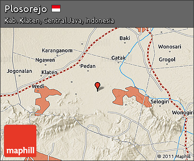 Shaded Relief 3D Map of Plosorejo