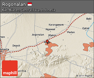 Shaded Relief 3D Map of Rogonalan