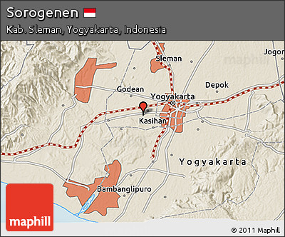 Shaded Relief 3D Map of Sorogenen