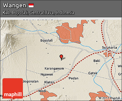 Shaded Relief 3D Map of Wangen
