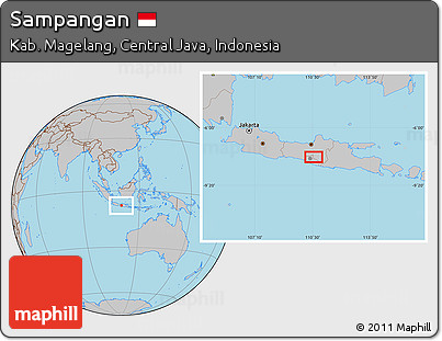 Gray Location Map of Sampangan