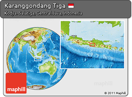 Physical Location Map of Karanggondang Tiga