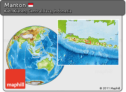 Physical Location Map of Manton