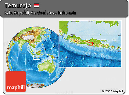 Physical Location Map of Temurejo