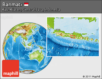 Physical Location Map of Banmati