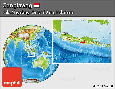 Physical Location Map of Congkrang