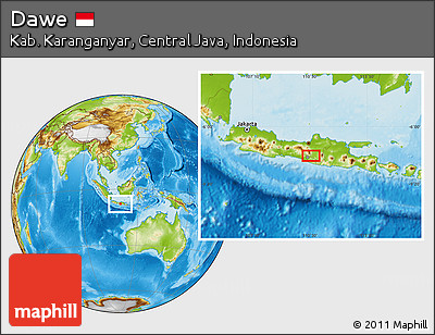 Physical Location Map of Dawe