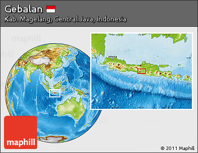 Physical Location Map of Gebalan