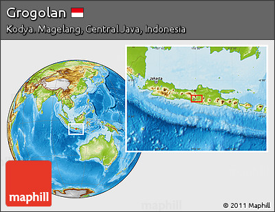 Physical Location Map of Grogolan