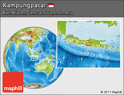 Physical Location Map of Kampungpasar
