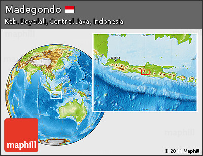 Physical Location Map of Madegondo