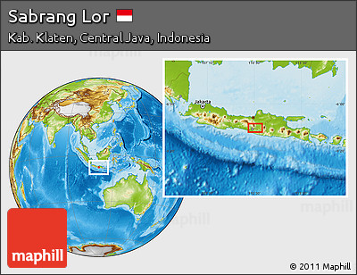 Physical Location Map of Sabrang Lor