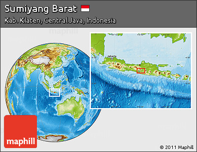 Physical Location Map of Sumiyang Barat