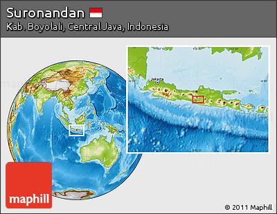 Physical Location Map of Suronandan