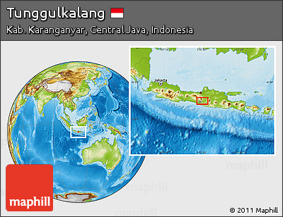 Physical Location Map of Tunggulkalang
