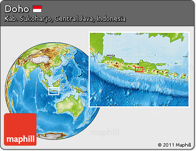 Physical Location Map of Doho