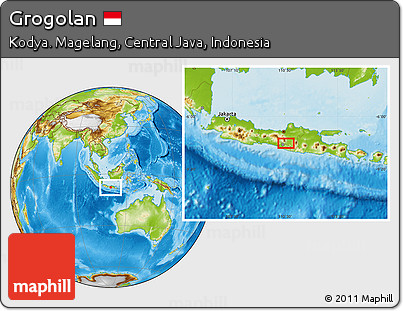 Physical Location Map of Grogolan