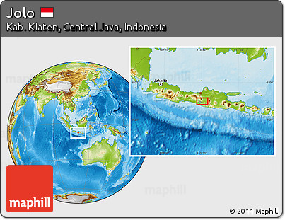 Physical Location Map of Jolo