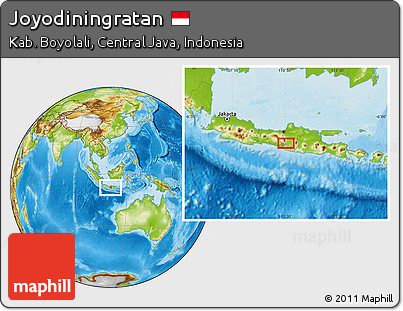 Physical Location Map of Joyodiningratan