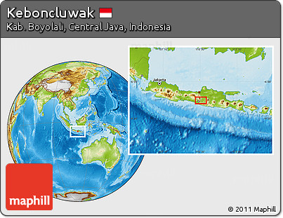 Physical Location Map of Keboncluwak
