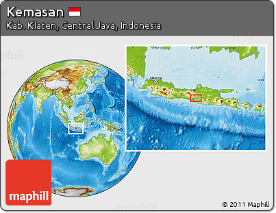 Physical Location Map of Kemasan