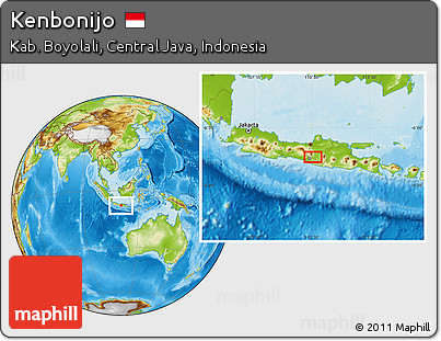 Physical Location Map of Kenbonijo