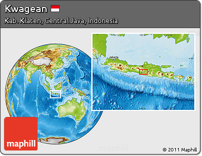 Physical Location Map of Kwagean