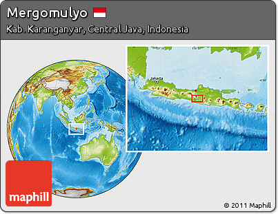 Physical Location Map of Mergomulyo