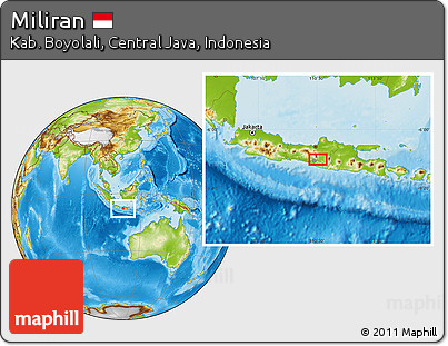 Physical Location Map of Miliran
