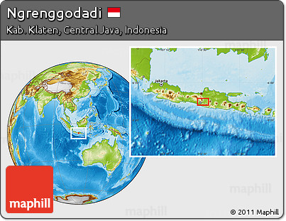 Physical Location Map of Ngrenggodadi
