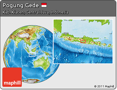 Physical Location Map of Pogung Gede