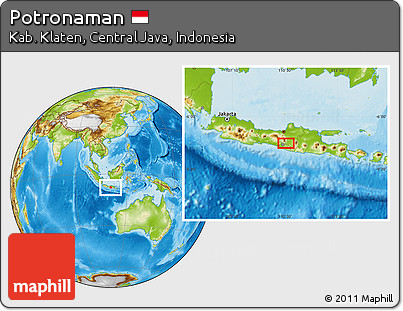 Physical Location Map of Potronaman